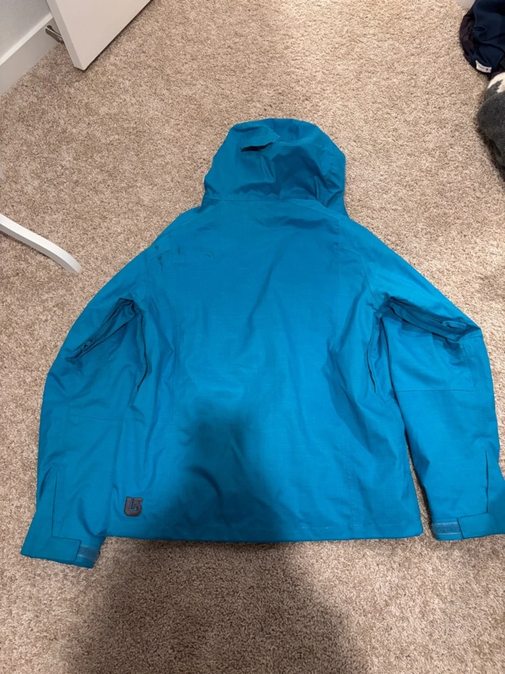 Burton Men’s Blue Hooded Snowboard Jacket sz Medium - Picture 5 of 6